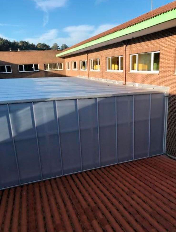 Cubierta de vidrio exterior