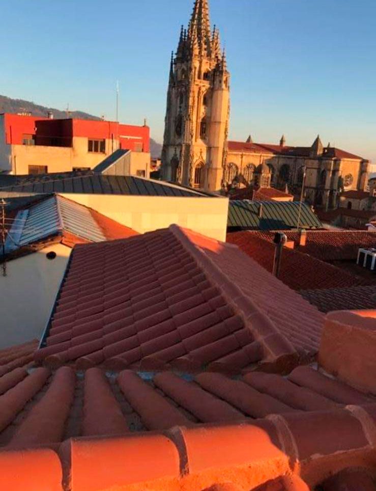Cubierta de tejado finalizada